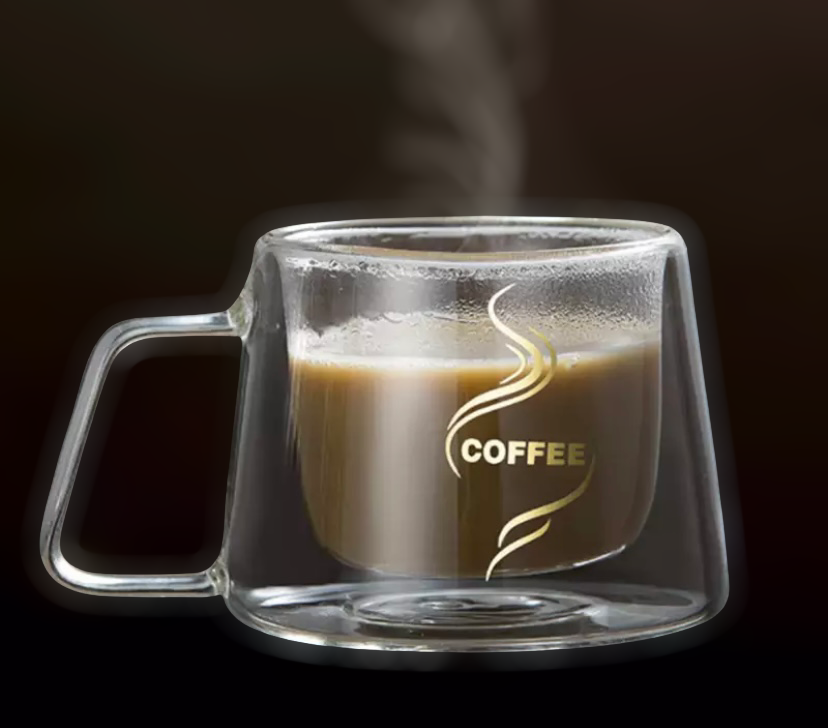 Espresso Tasse Kaffeetasse Glas Doppelwand